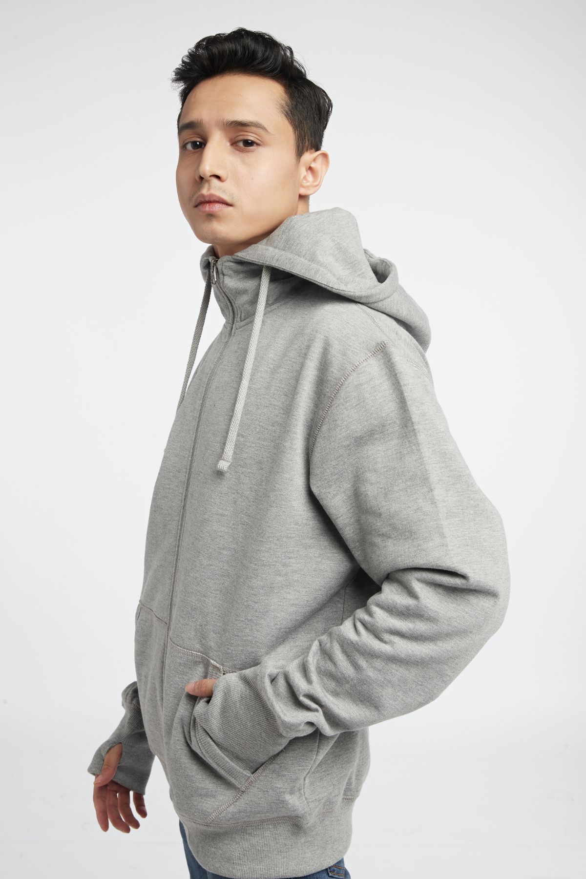 Fleece Lined Sweatshirt | Grey | Men